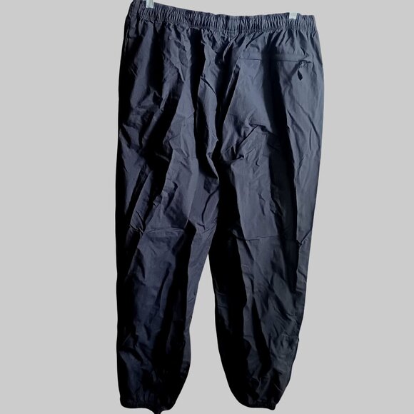 Vintage Y2K men's Cabelas XL Tall Black Nylon Rip Stop Pants Zip Leg 38x34 - Picture 3 of 5